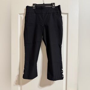 Ladies Kim Rogers Black Capri Pants